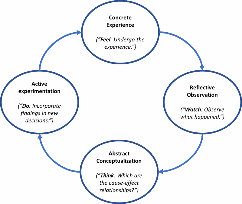 Figure showing the learning cycle